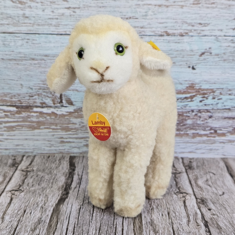 *VTG* STEIFF Small Wool Lamb Plush, Vintage Lamby Plush By Steiff - Picture 5 of 11